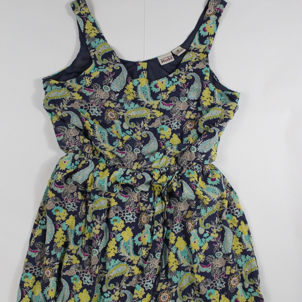 Mudd Sleeveless Cinched Waist Hi Lo Dress